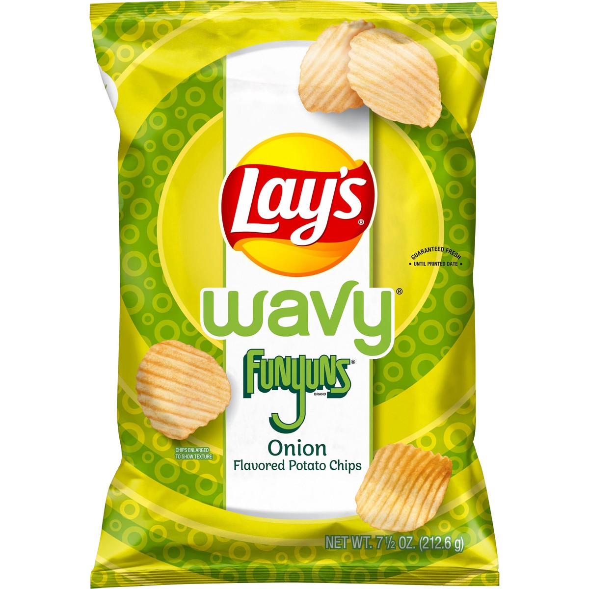 slide 2 of 3, Lay's Wavy Onion Potato Chips, 7.5 oz