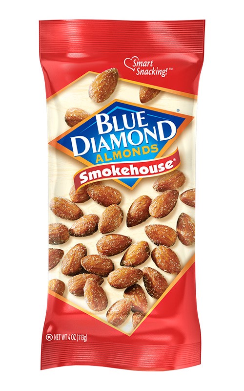 slide 1 of 1, Blue Diamond, Smokehouse Almonds, 4oz Foil, 4 oz