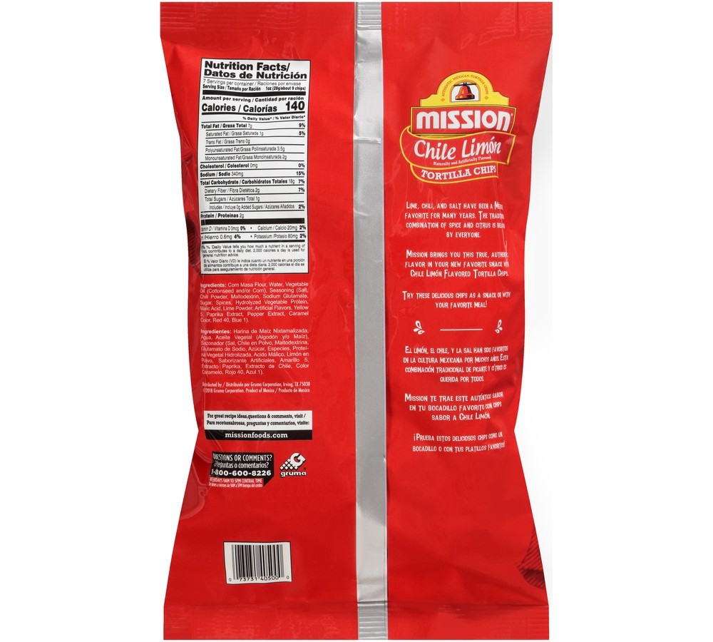 slide 2 of 2, Mission Tortilla Chips 7.05 oz, 7.05 oz