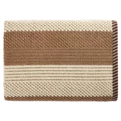 Eco Dry Stripe II Bath Towel, Coffee/Sand