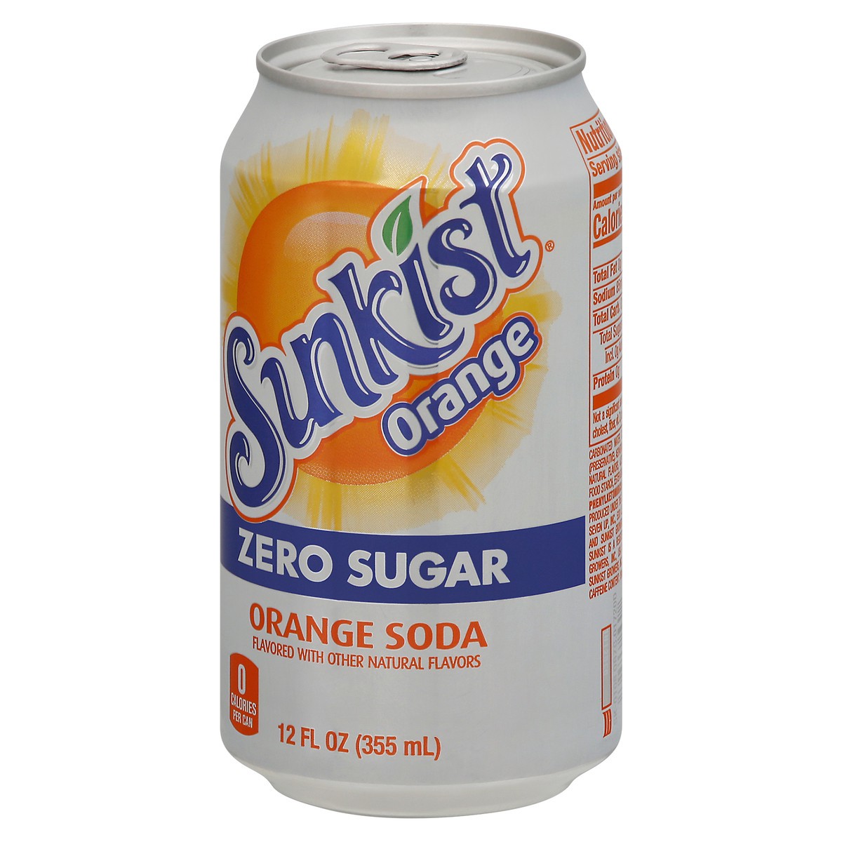 slide 11 of 11, Sunkist Zero Sugar Orange Soda - 12 fl oz, 12 fl oz