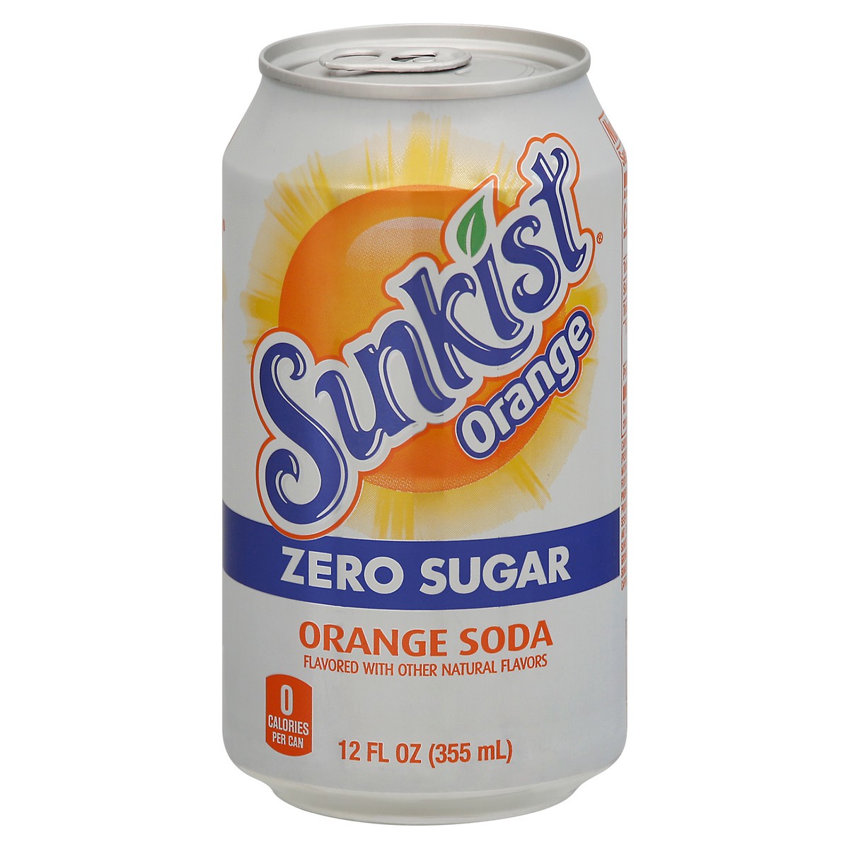 slide 1 of 11, Sunkist Zero Sugar Orange Soda - 12 fl oz, 12 fl oz