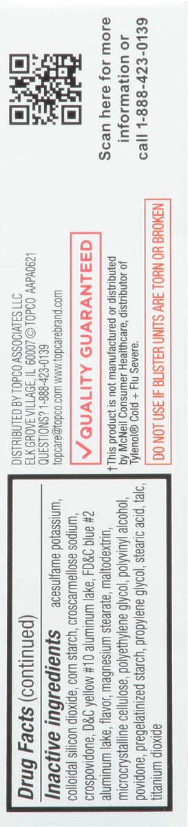 slide 8 of 9, TopCare Cold Flu Severe Caplets, 24 ct