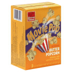slide 1 of 1, Harris Teeter Microwave Popcorn - Movie Theater Butter, 10.5 oz