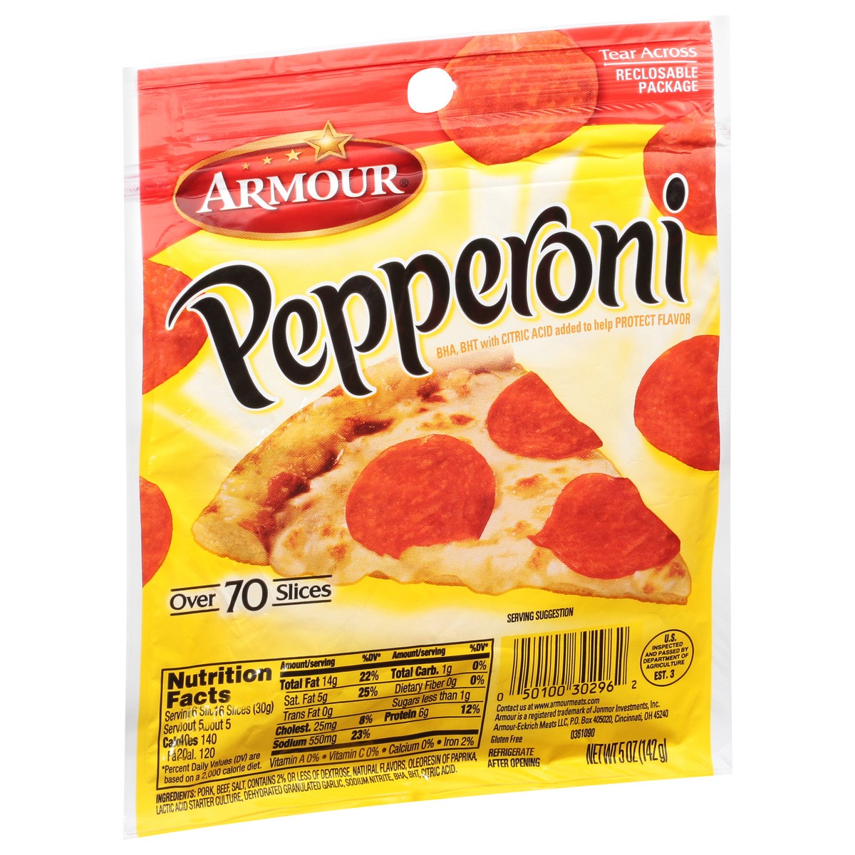 slide 8 of 9, Armour Pepperoni, 5 oz