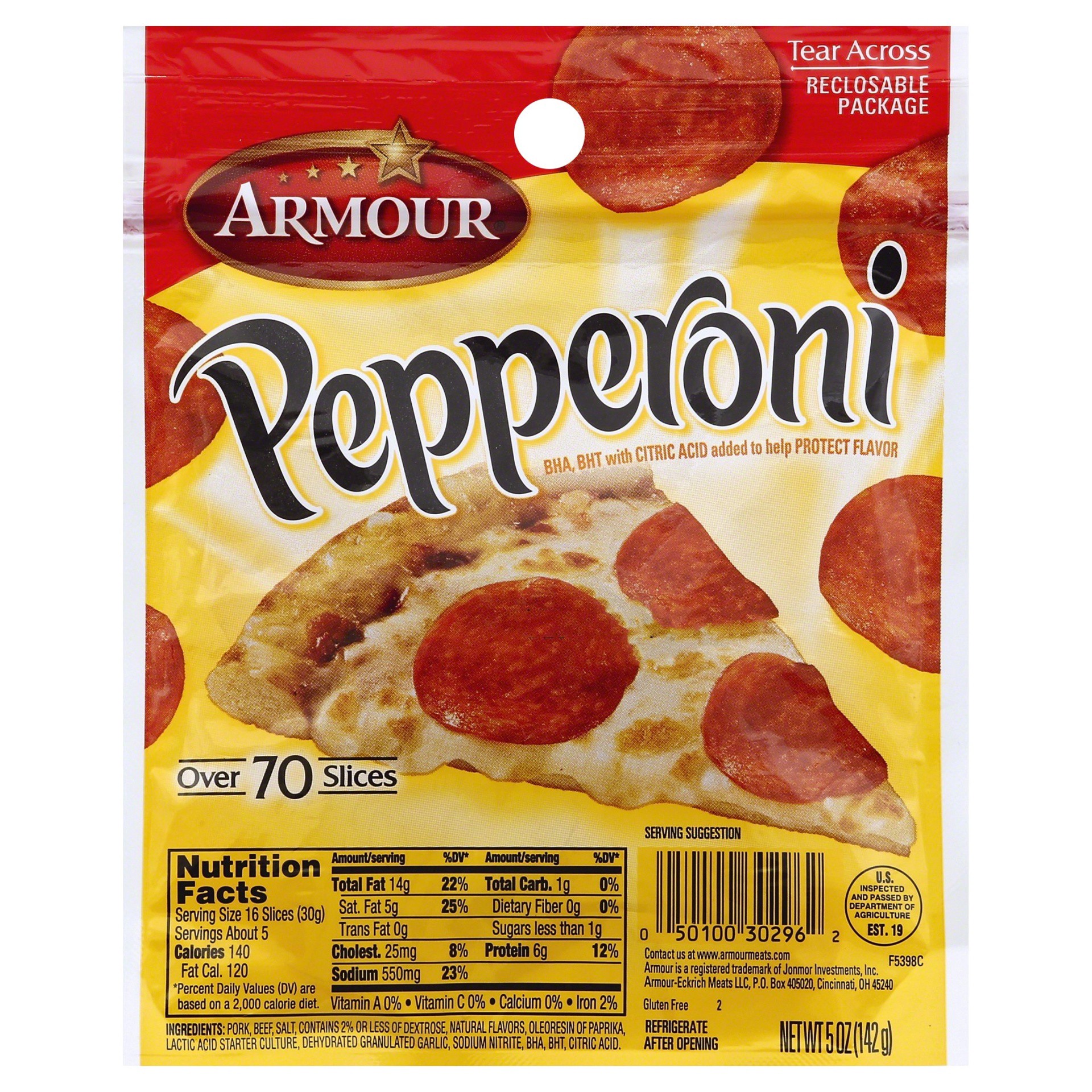 slide 1 of 9, Armour Pepperoni, 5 oz