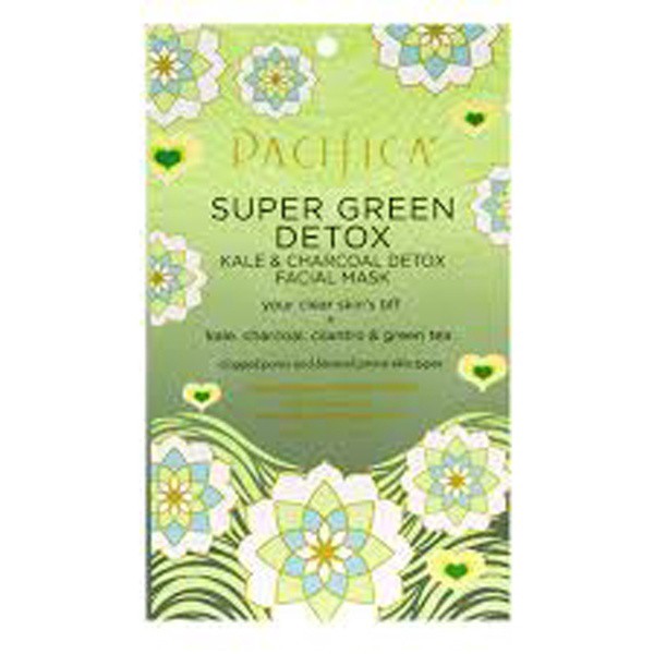 slide 1 of 2, Pacifica Kale & Charcoal Detox Super Green Detox Facial Mask 0.67 oz, 0.67 oz