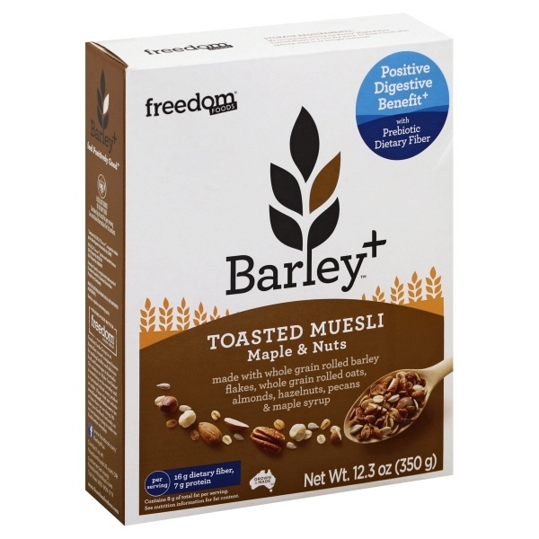 slide 1 of 1, Freedom Foods Barley Maple Nuts Toasted Muesli, 12.3 oz