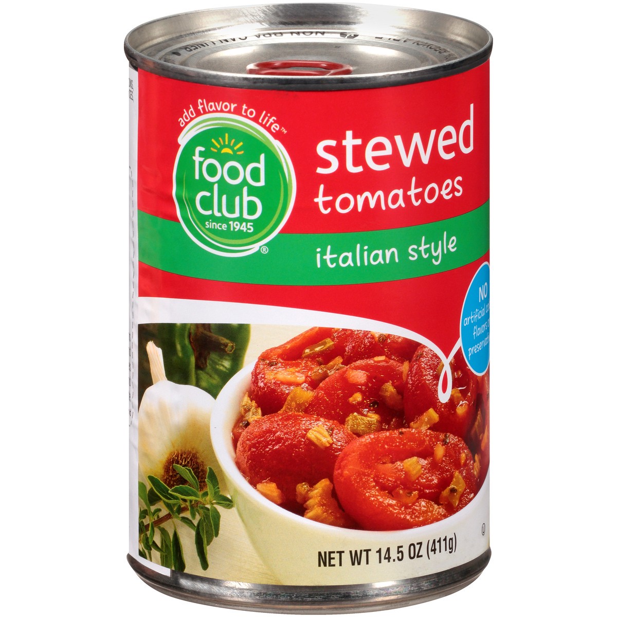 slide 2 of 10, Food Club Italian Stewed Tomatoes, 14.5 oz