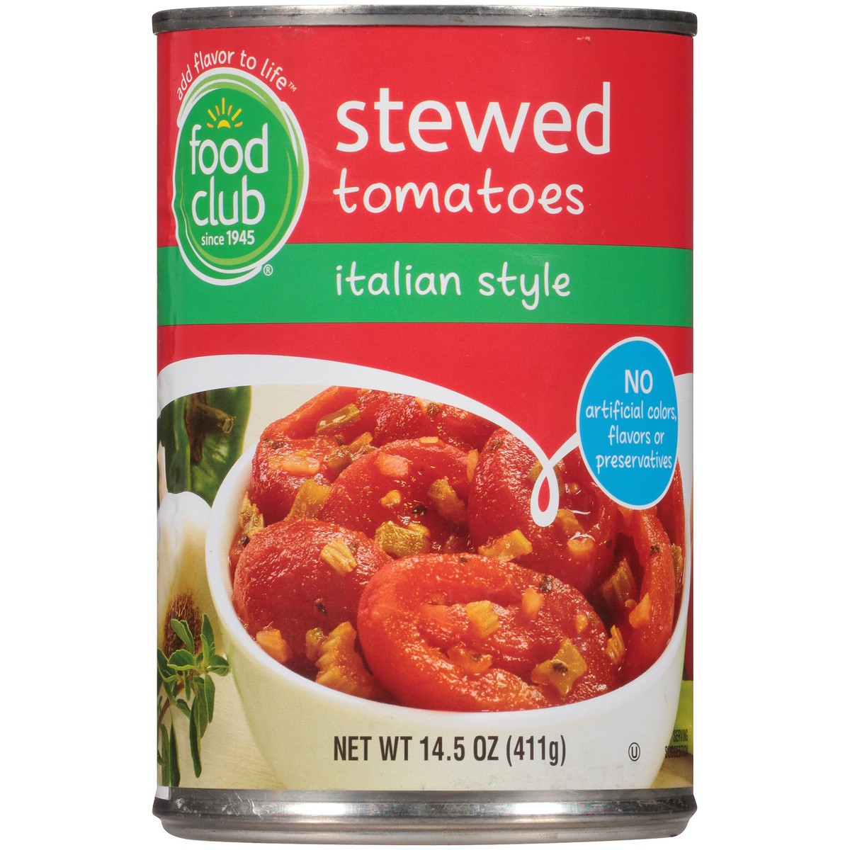 slide 9 of 10, Food Club Italian Stewed Tomatoes, 14.5 oz
