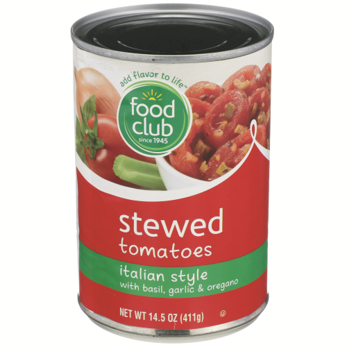 slide 1 of 1, Food Club Italian Stewed Tomatoes, 14.5 oz