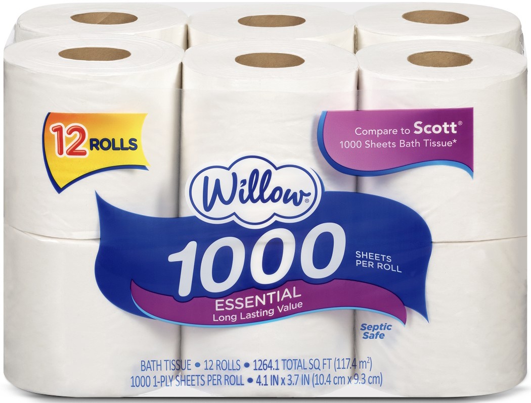 slide 1 of 1, Just Bath Tissue, 12 ct