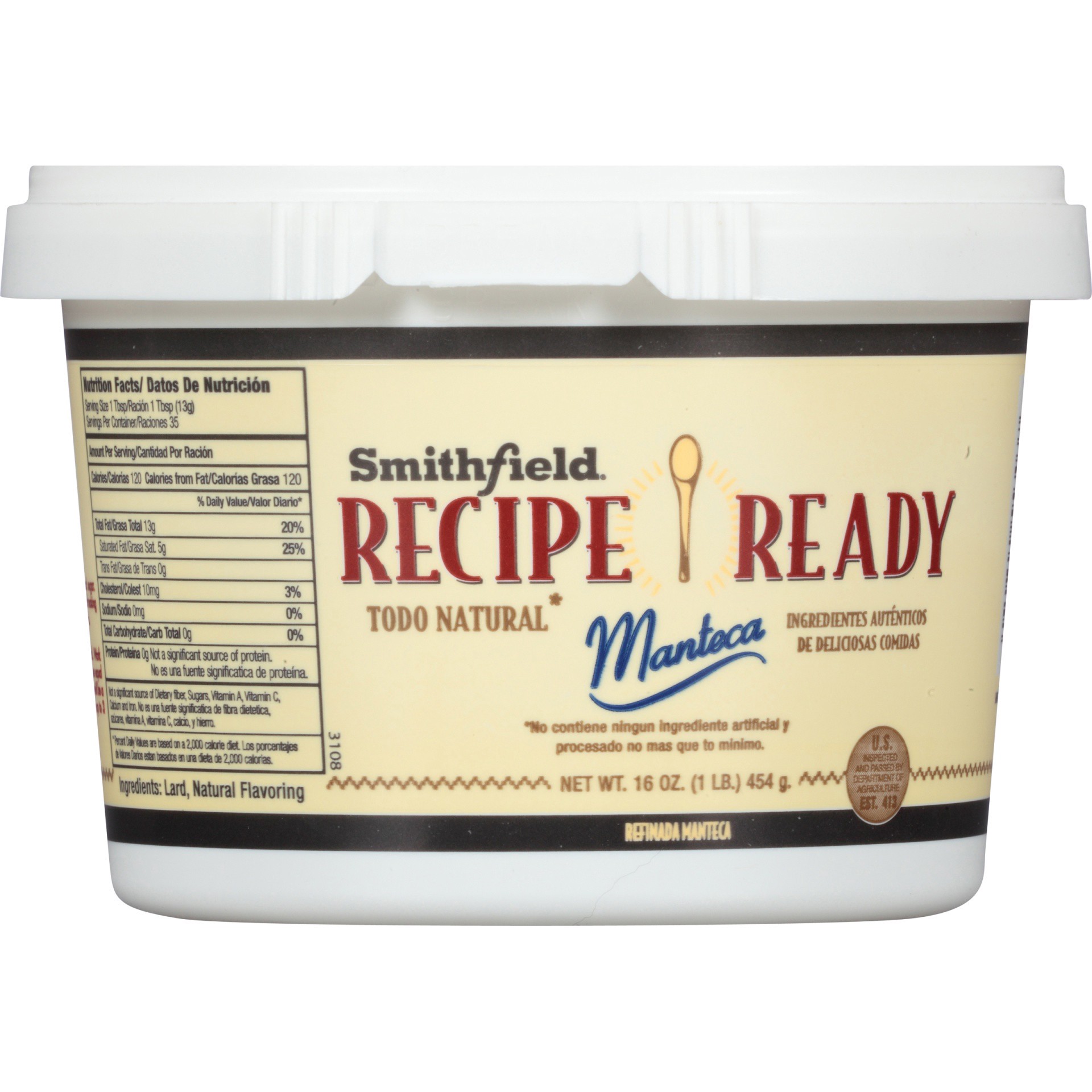 slide 4 of 6, Smithfield Recipe Ready Refined Lard, 16 oz