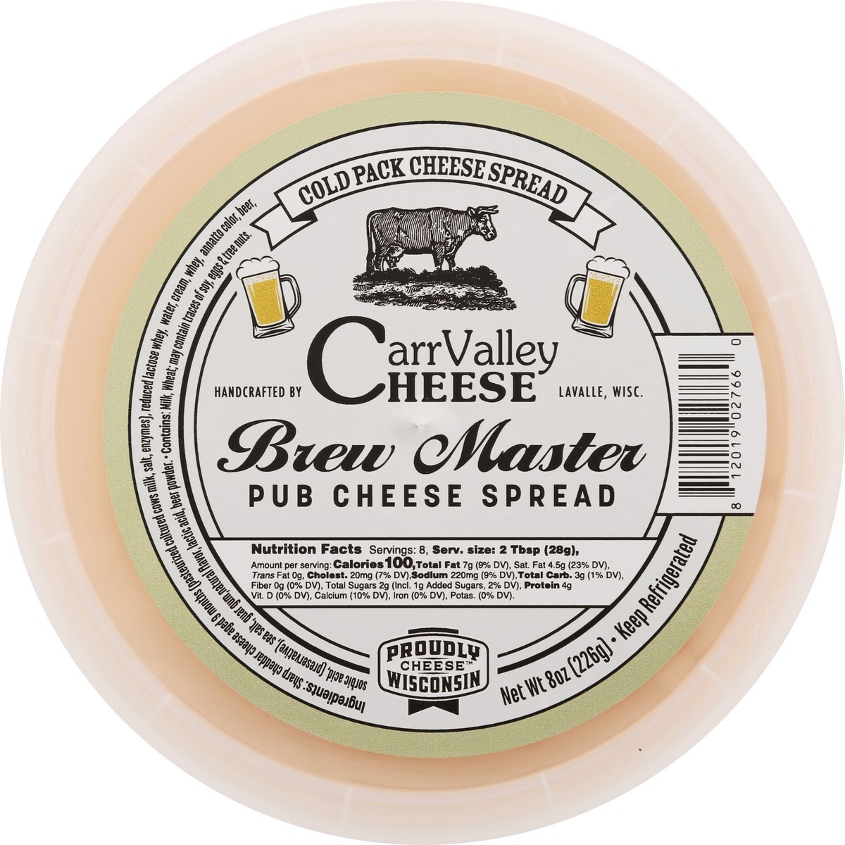 slide 6 of 13, Carr Valley Cheese Brew Master Pub Cheese Spread 8 oz, 8 oz