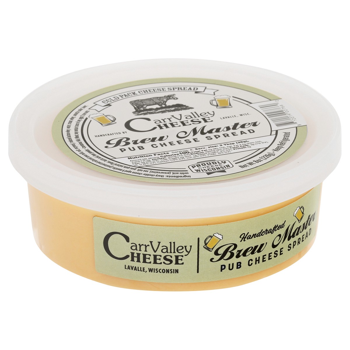 slide 2 of 13, Carr Valley Cheese Brew Master Pub Cheese Spread 8 oz, 8 oz