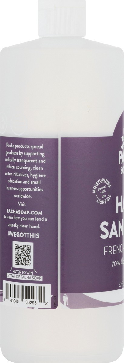 slide 8 of 11, Pacha Soap Co. French Lavender Hand Sanitizer Gel 32 oz, 32 oz