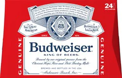 Budweiser Lager Beer 24 ea