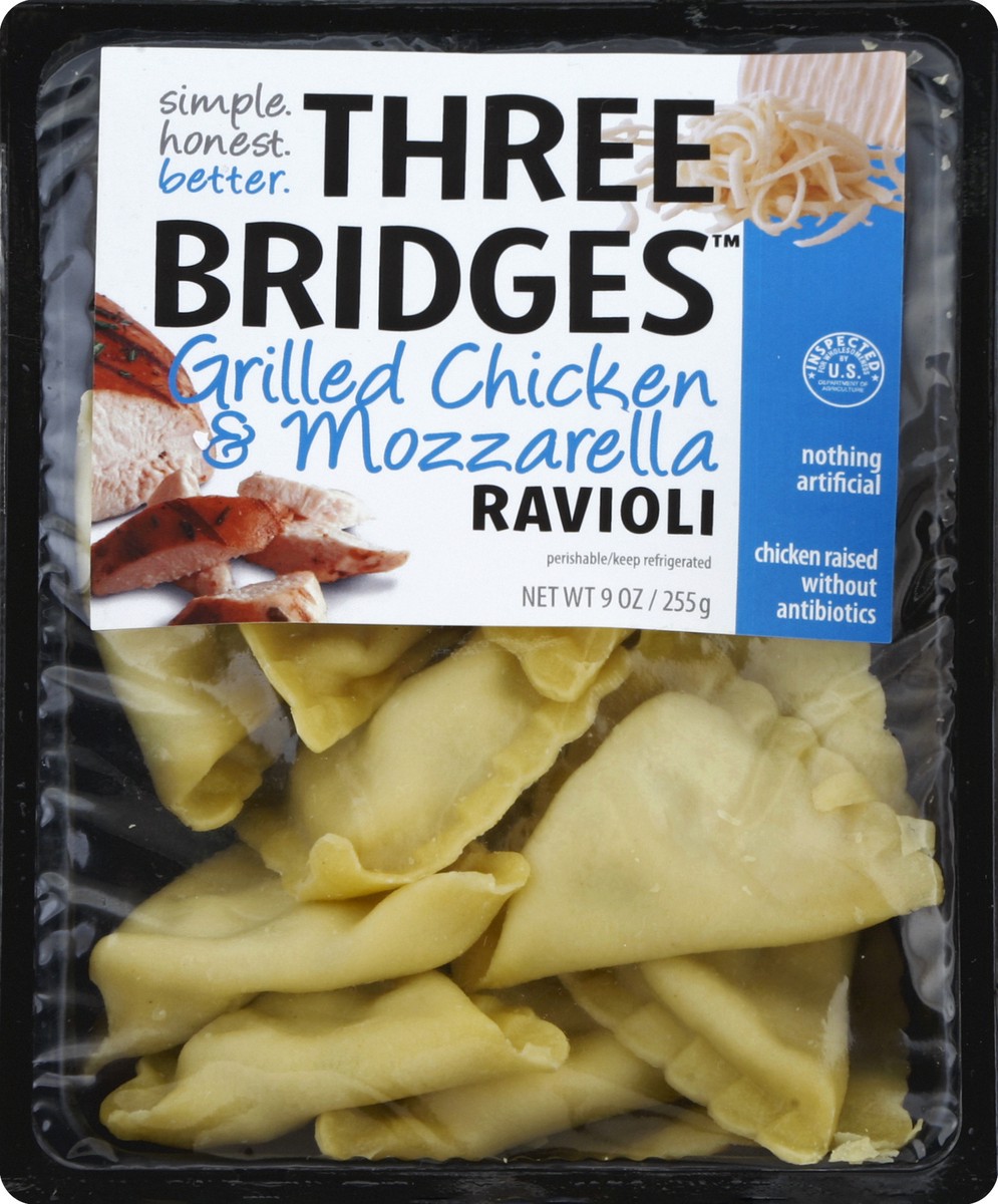 slide 4 of 4, Three Bridges Ravioli 9 oz, 9 oz