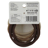 slide 2 of 5, scünci Nylon Thick Hair Elastics Brown/Blonde, 10 ct