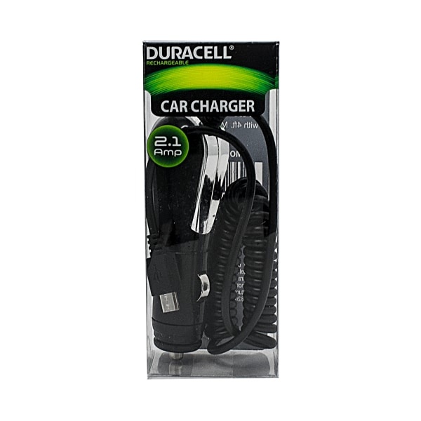 slide 1 of 4, Duracell Micro Usb Car Charger, Black, Le2248, 1 ct