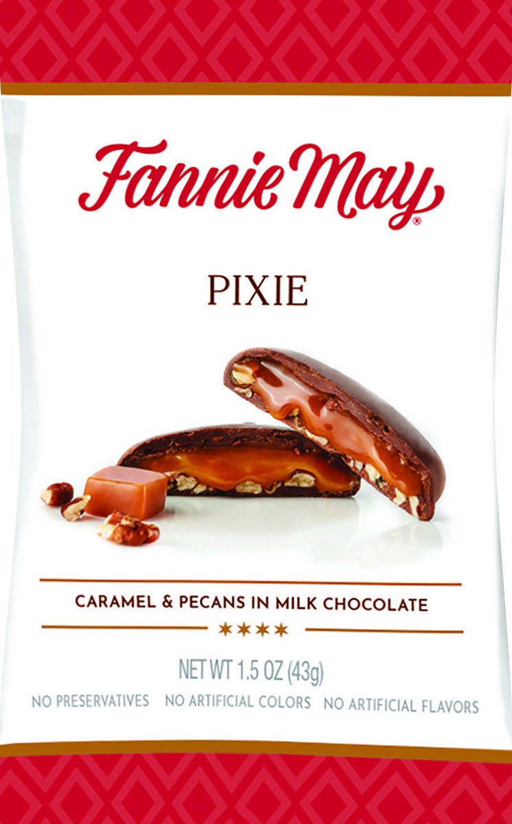 slide 1 of 1, Fannie May Pixie Milk Chocolate Pecan Caramel Candy, 1.5 oz