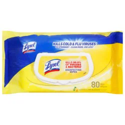 Lysol Disinfectant Handi-Pack Wipes, Multi-Surface Antibacterial Cleaning Wipes, for Disinfecting and Cleaning, Lemon and Lime Blossom, 480 Count (Pack of 6)