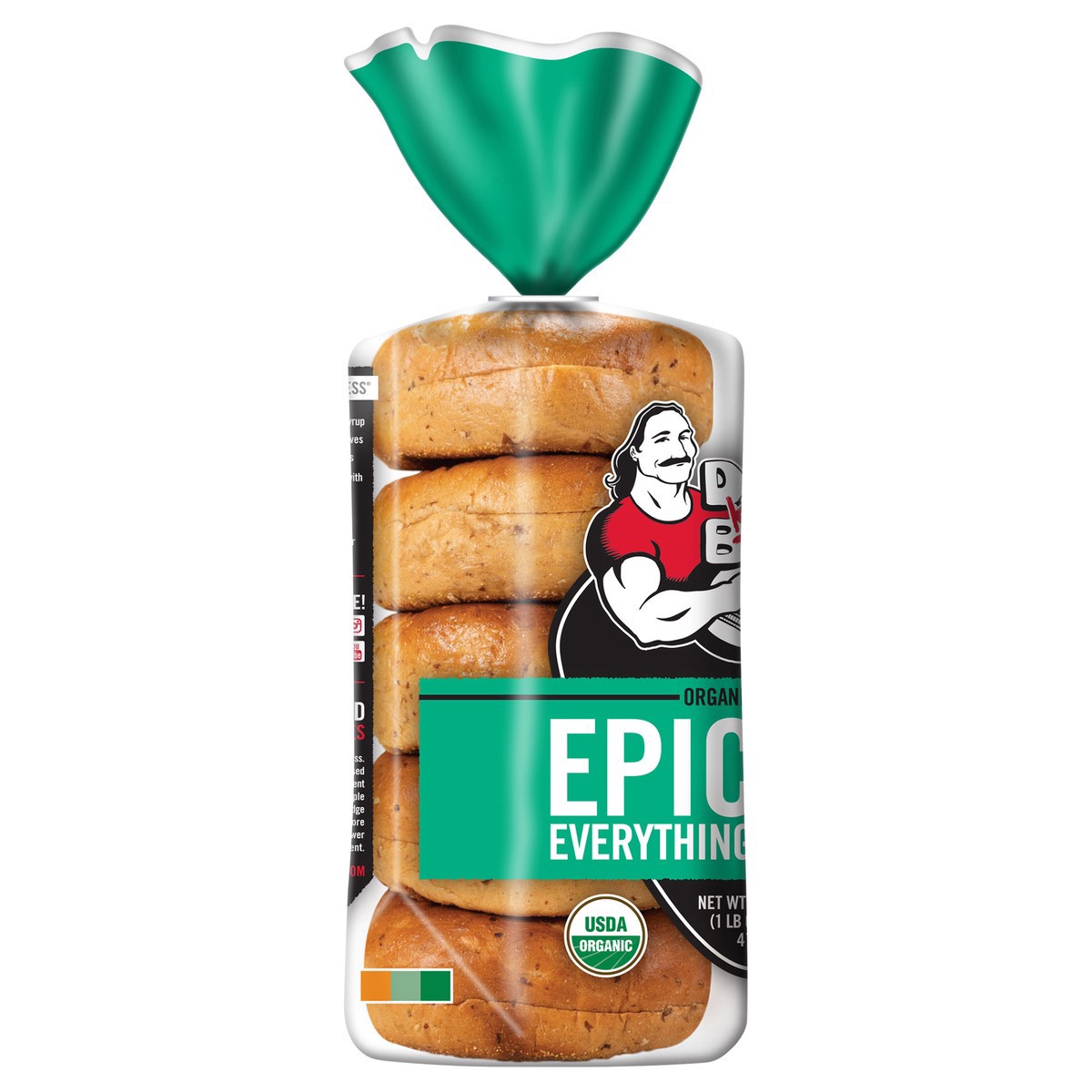 slide 3 of 8, Dave's Killer Bread Bagels, Organic, 16.75 oz