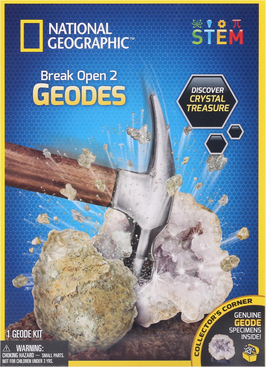 slide 1 of 9, National Geographic Break Open Geode Kit, 1 ct