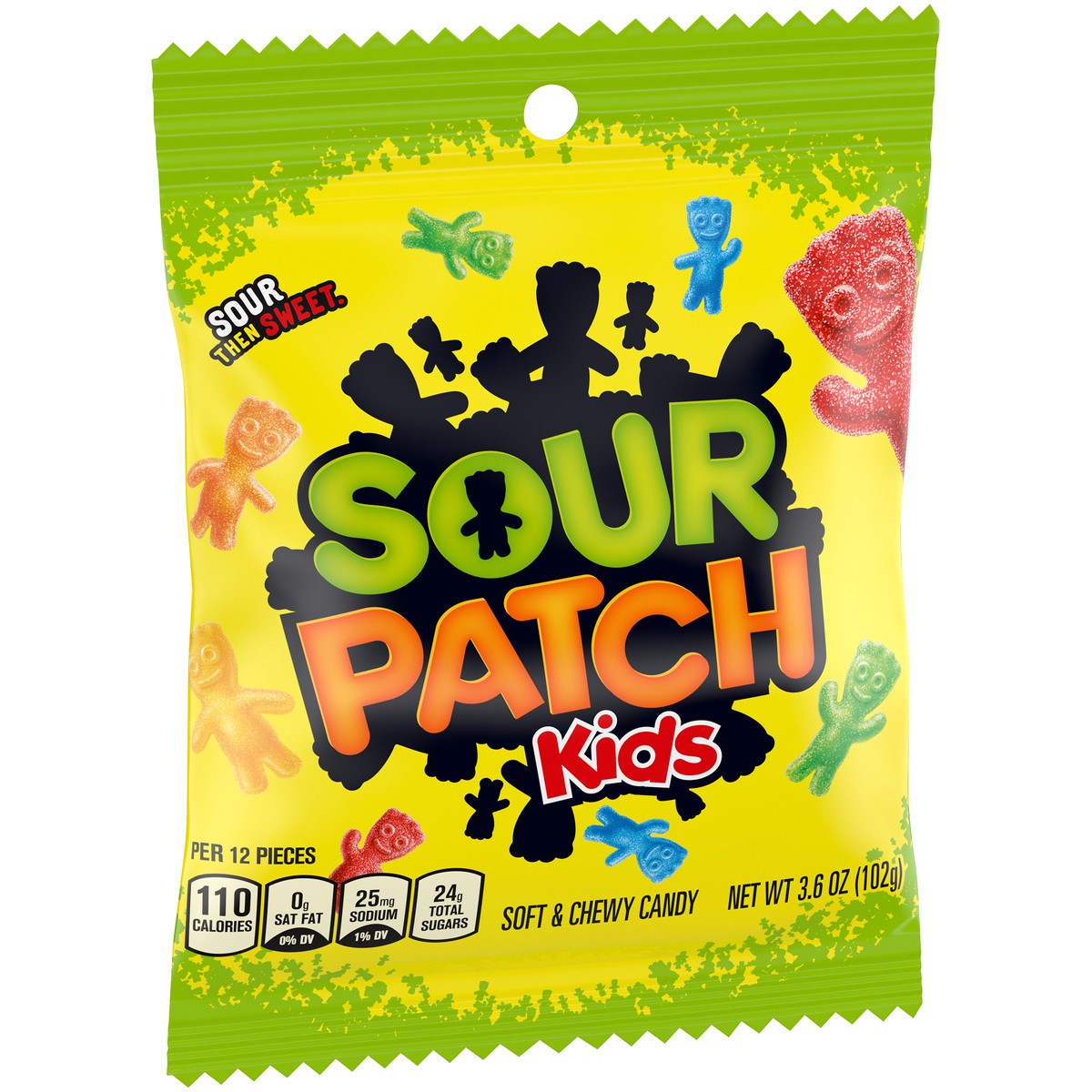 slide 6 of 9, SOUR PATCH KIDS Soft & Chewy Candy, 3.6 oz, 4 oz