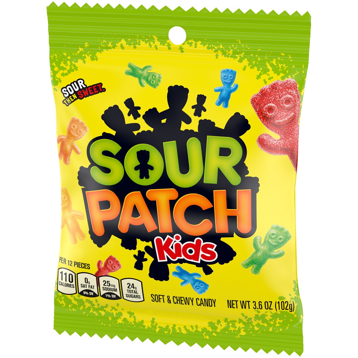 slide 2 of 9, SOUR PATCH KIDS Soft & Chewy Candy, 3.6 oz, 4 oz