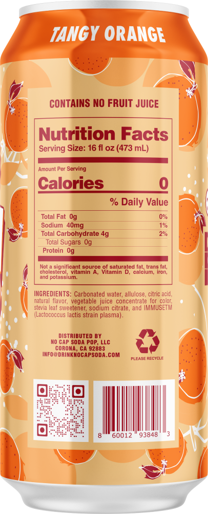 slide 3 of 3, No Cap Tangy Orange, 16 oz