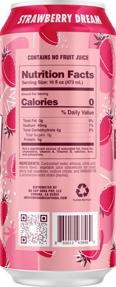 slide 3 of 3, No Cap Strawberry Dream, 16 oz
