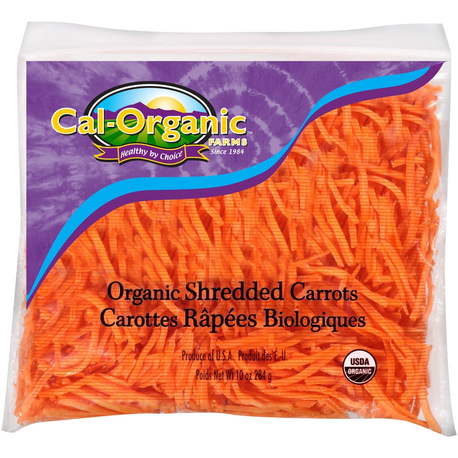 slide 1 of 6, Cal-Organic Farms Organic Shredded Carrot Bag, 10 oz