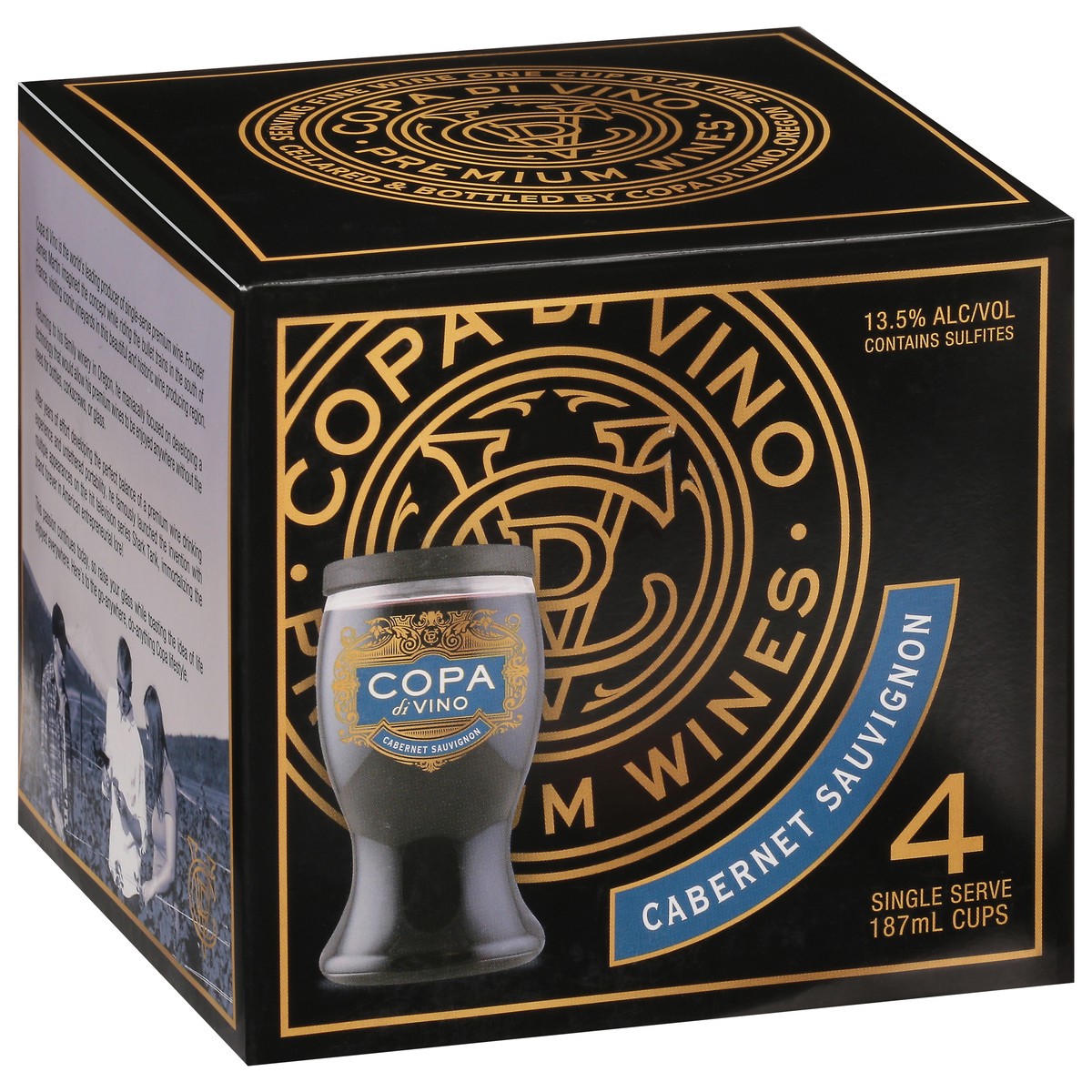 slide 9 of 9, Copa di Vino Cabernet Sauvignon 4 - 1.87 ml Cups, 4 ct