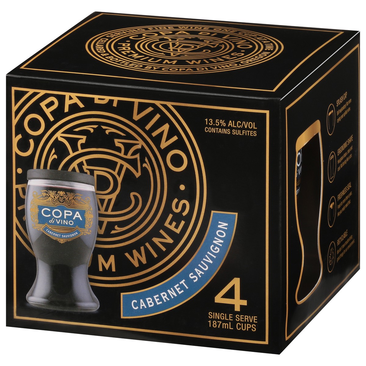 slide 4 of 9, Copa di Vino Cabernet Sauvignon 4 - 1.87 ml Cups, 4 ct