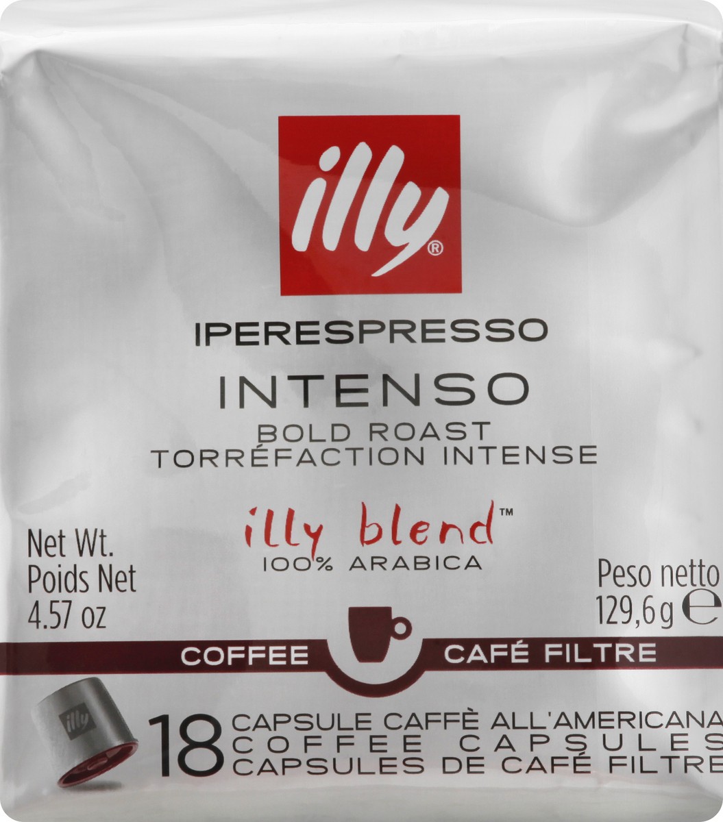 slide 1 of 9, illy IperEspresso Intenso Bold Roast Capsules Coffee 18 ea, 18 ct