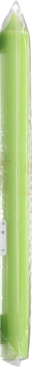 slide 8 of 11, Caspari 10 Inch Spring Green Duet Crown Candles 2 ea, 2 ct