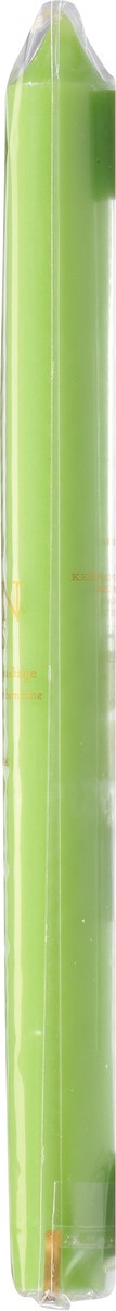 slide 7 of 11, Caspari 10 Inch Spring Green Duet Crown Candles 2 ea, 2 ct