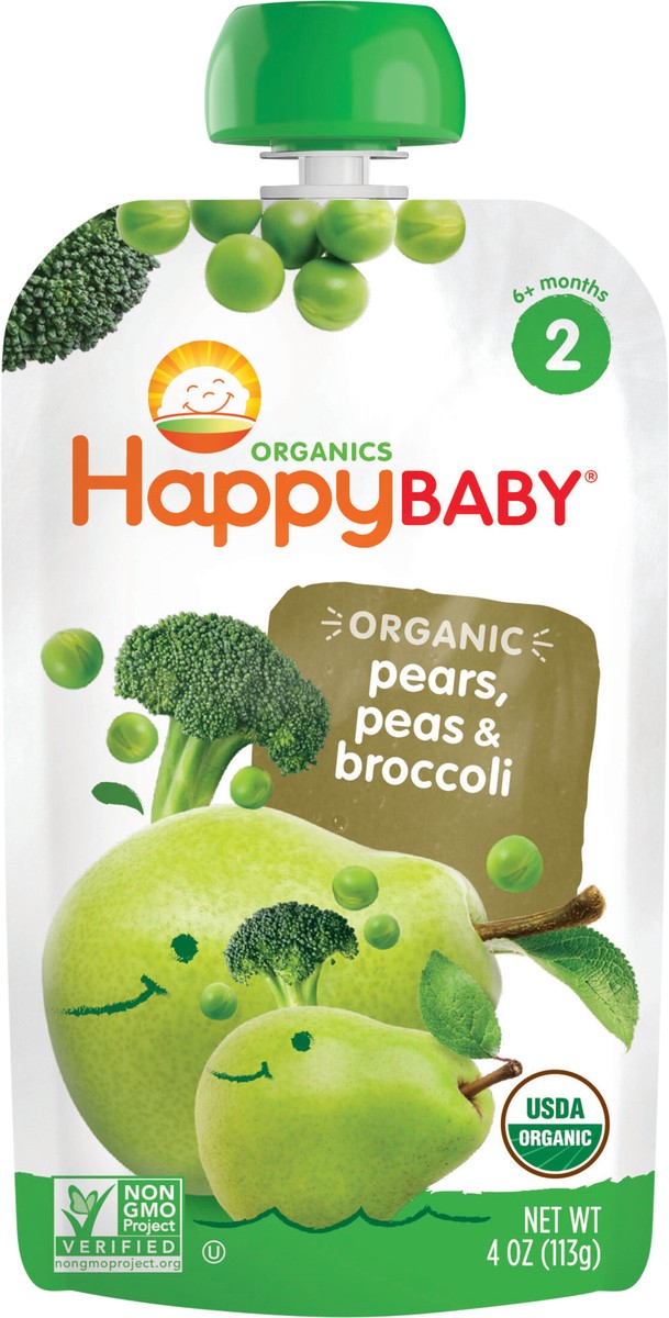 slide 3 of 3, Hapybaby Broccli Peas, 1 ct