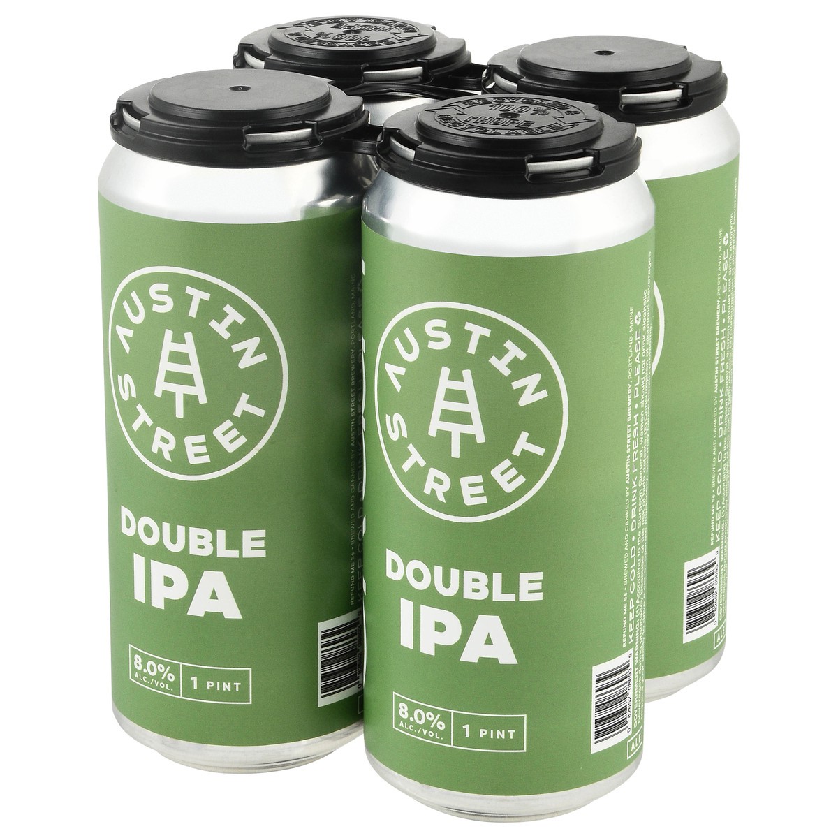 slide 3 of 4, Austin Street Double IPA Beer 4 - 1 pt Cans, 4 ct