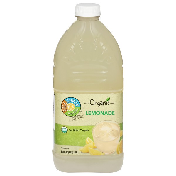 slide 1 of 6, Full Circle Market Organic Lemonade 64 fl oz, 64 fl oz