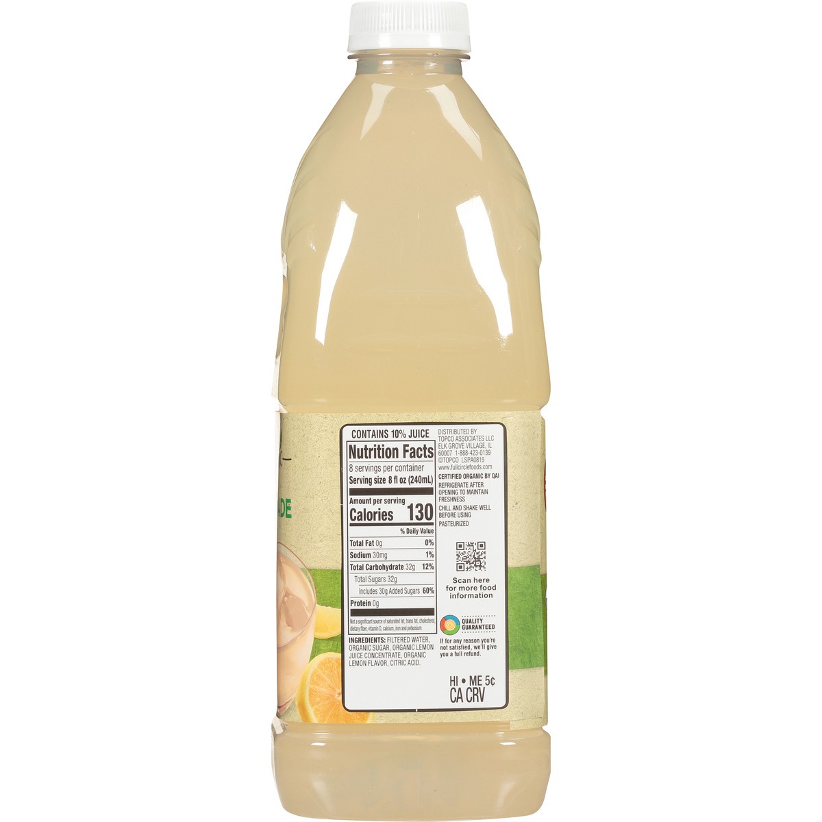 slide 6 of 9, Full Circle Market Lemonade - 64 fl oz, 64 fl oz