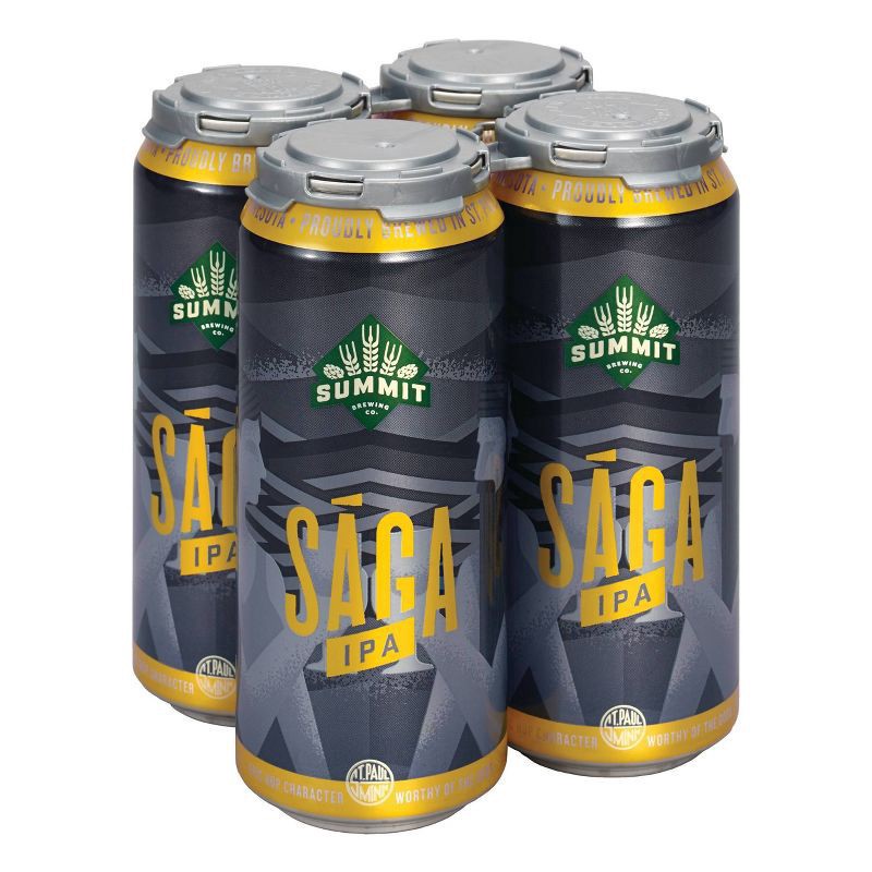 slide 1 of 3, Summit Brewing Co. Summit Saga IPA Beer - 4pk/16 fl oz Cans, 4 ct; 16 fl oz