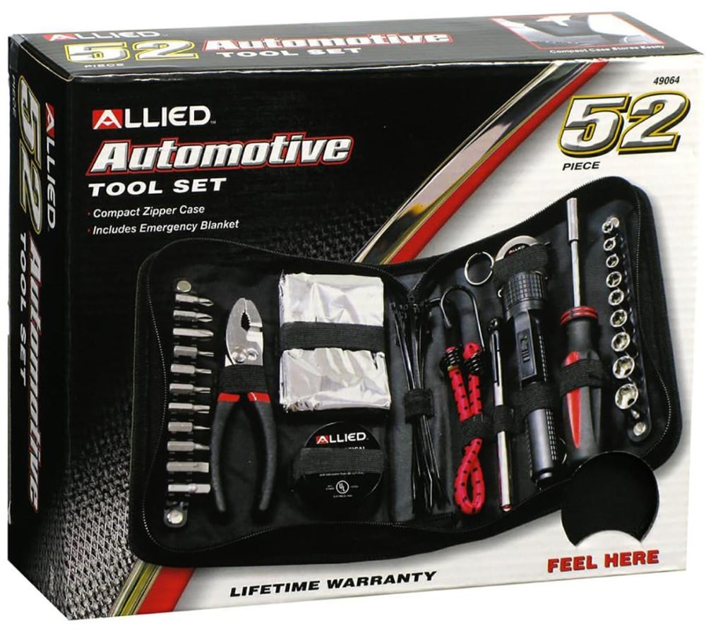slide 1 of 1, Allied Zippered Tool Set, 52 ct