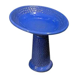 Hd Outdoors Theo Mini Birdbath - Blue