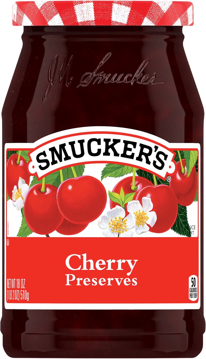 slide 8 of 8, Smucker's Cherry Preserves, 18 Ounces, 18 oz