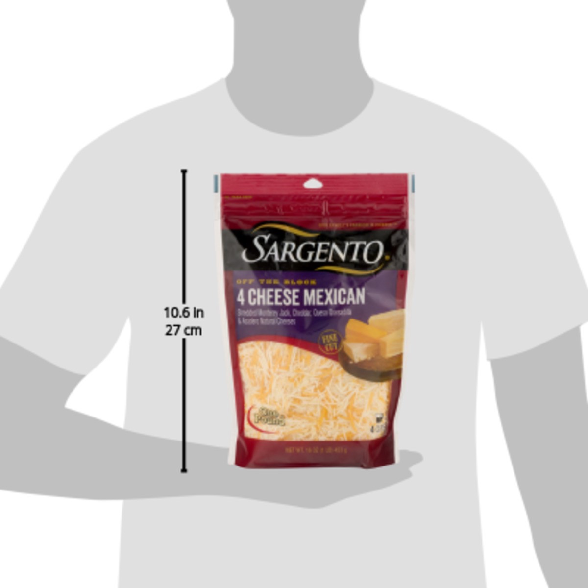 slide 4 of 9, Sargento Shredded 4 Cheese Mexican Natural Cheese, Fine Cut, 16 oz., 16 oz