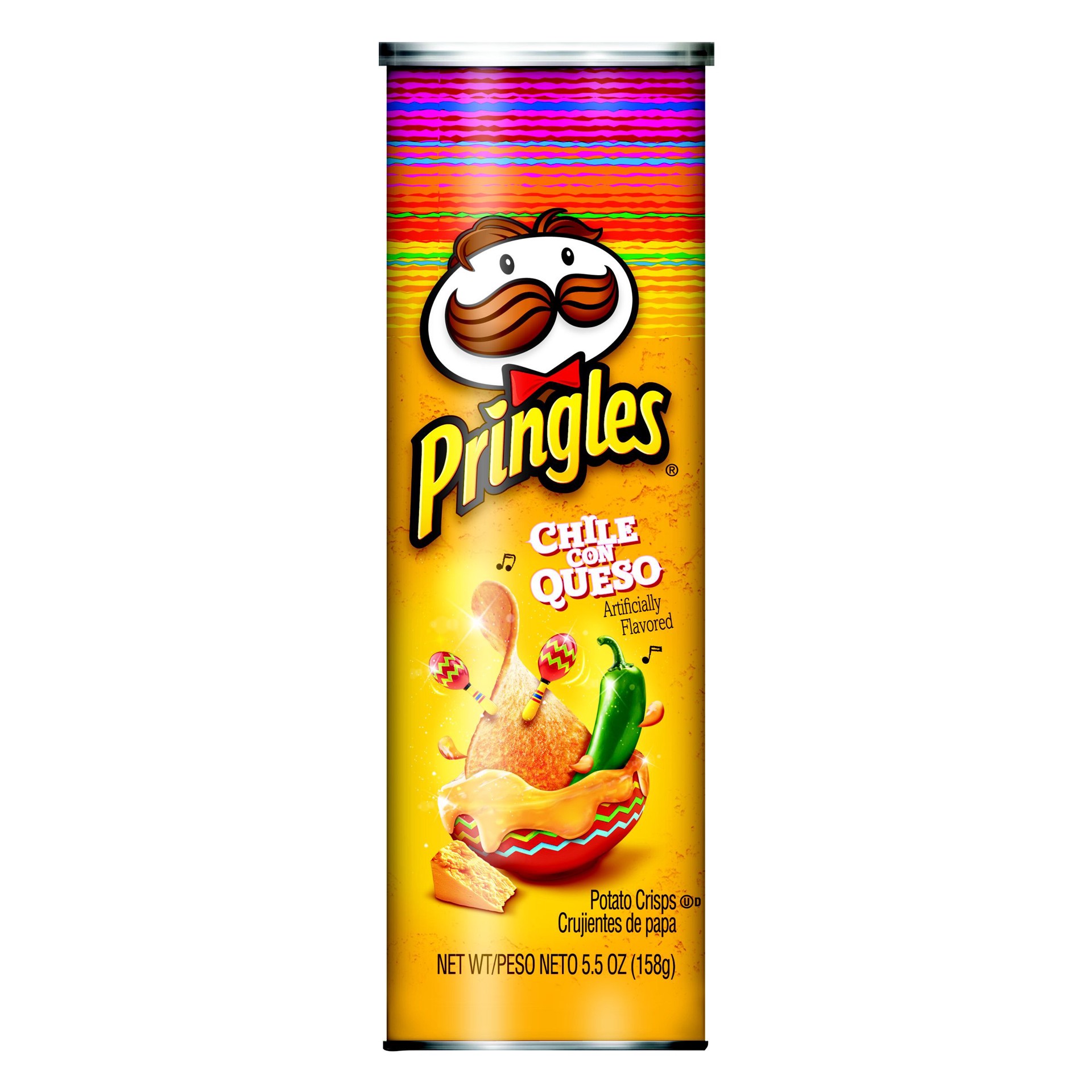 slide 1 of 6, Pringles Chile Con Queso Potato Crisps, 5.5 oz