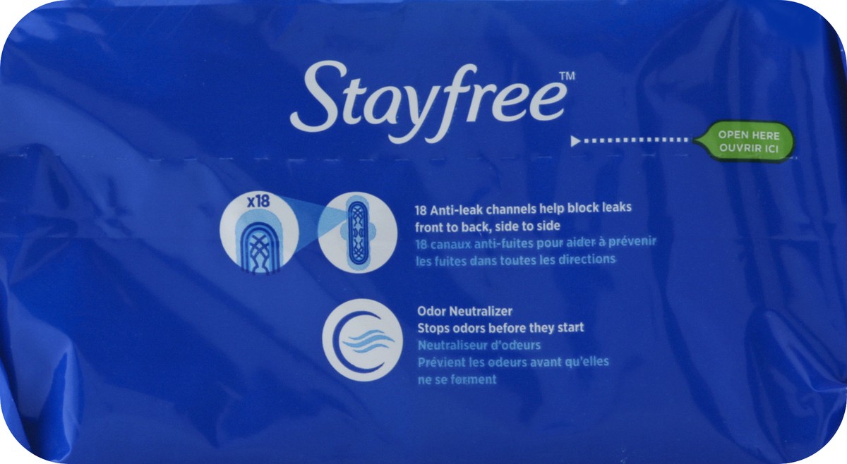 slide 8 of 8, Stayfree Maxi Super Long Pads with Wings For Women, Reliable Protection and Absorbency of Feminine Periods, 16 count, 16 ct