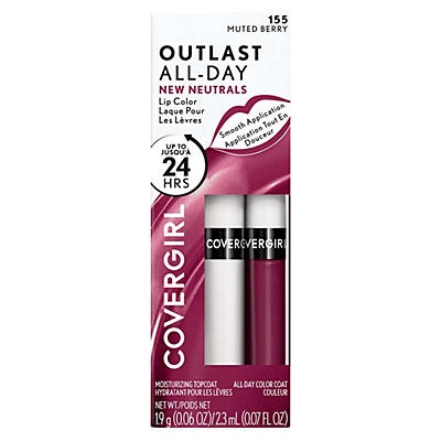 slide 1 of 1, Covergirl Outlast All Day Lip Color Muted Berry, 0.06 oz